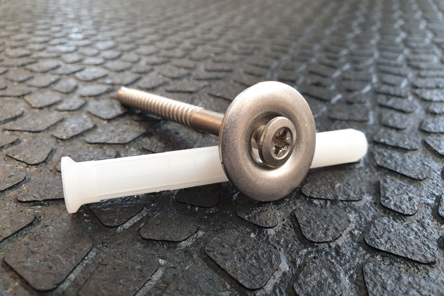 80mm Stainless Steel Anchor with Plastic Sleeve & Washer